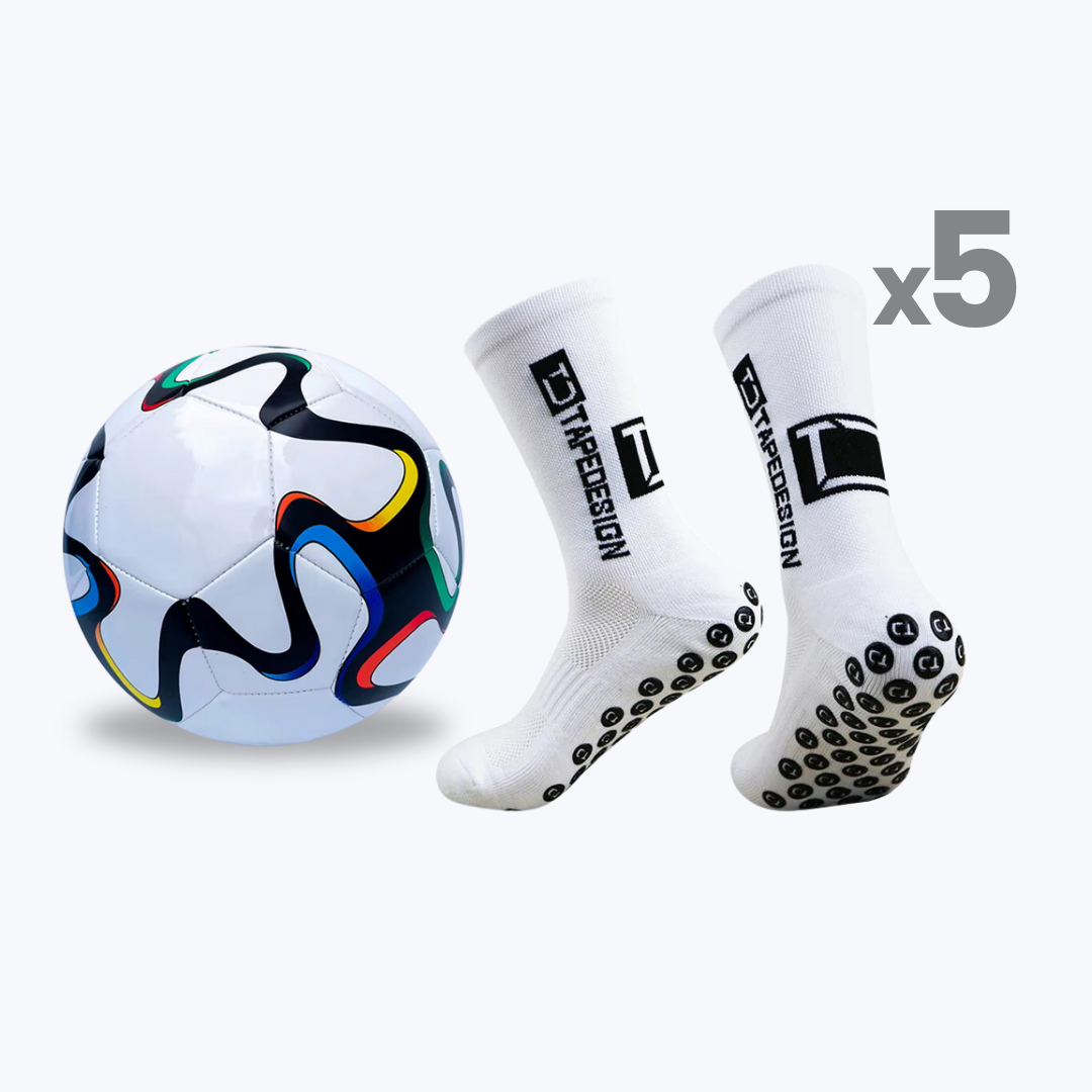 Fotboll + 5 FitSocks