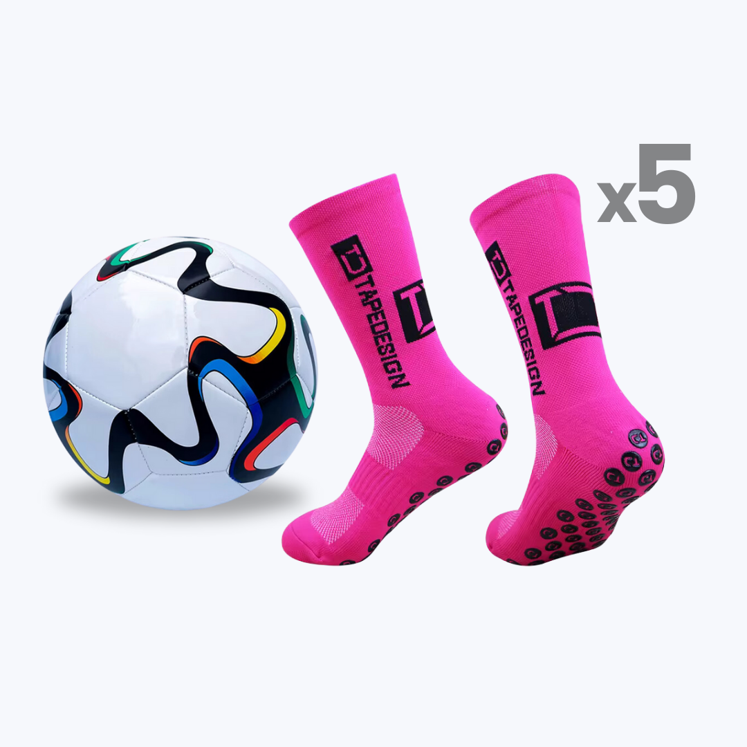 Fotboll + 5 FitSocks