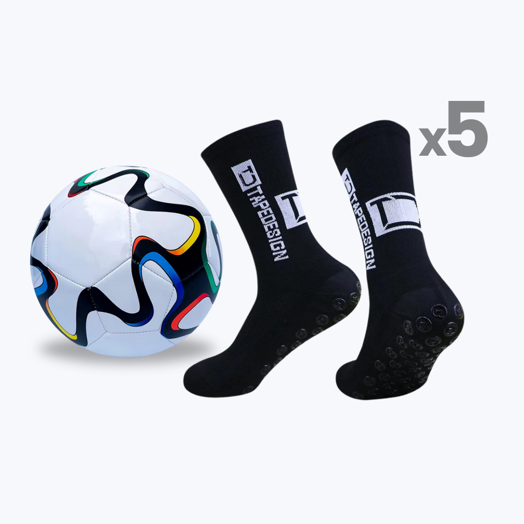 Fotboll + 5 FitSocks