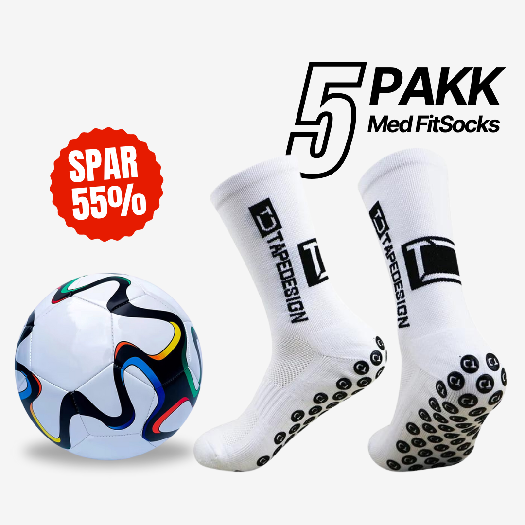 Fotboll + 5 FitSocks